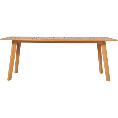 Luna Tisch rechteckig 217x90 cm aus Teakholz Beine Teakholz