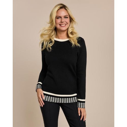 Pullover mit U-Boot-Ausschnitt Kontrast Image