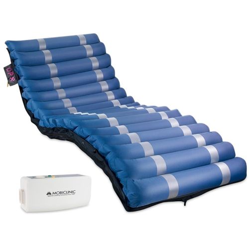 Mobiclinic Pro, Anti-Dekubitus-Matratze, Wechseldruckmatratze, 198x86x12,8cm Mobi 3, Geeignet für Gelenkbetten, Ersatzzelle, Bis 135 kg, Blau