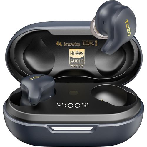 Kabellos Bluetooth mit Hybrid Dynamik und Balanced Armature Treiber,OrigX Pro, LDAC Hi-Res Audio, App Steuerung, 42dB ANC ENC Noise Cancelling