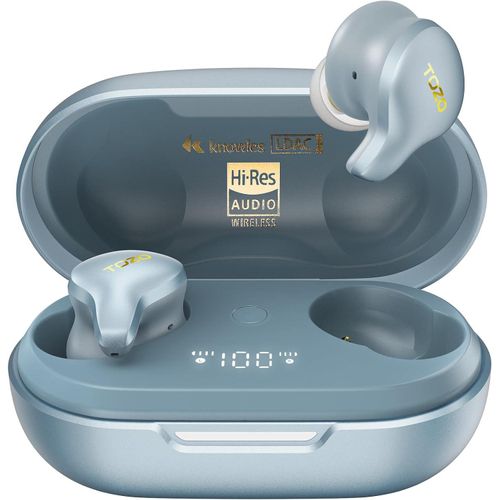 Kabellos Bluetooth mit Hybrid Dynamik und Balanced Armature Treiber, OrigX Pro, LDAC Hi-Res Audio, App Steuerung, 42dB ANC ENC Noise Cancelling