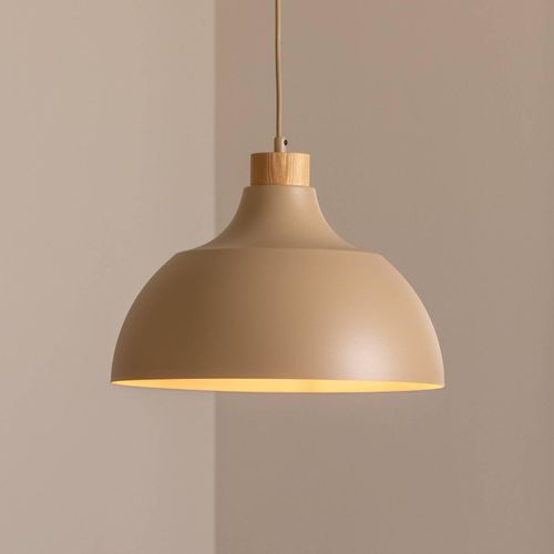 Cap Hängeleuchte, sandfarben, Metall, Ø 34 cm, E27