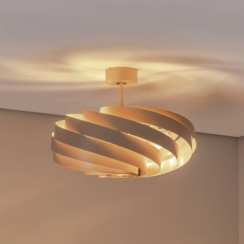 Euluna Deckenleuchte Vento, beige, Ø 60 cm