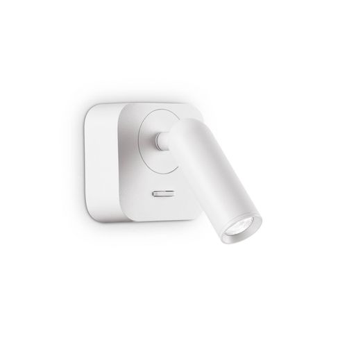 Ideal Lux LED-Wandstrahler Bean, weiß, Breite 7 cm, Metall