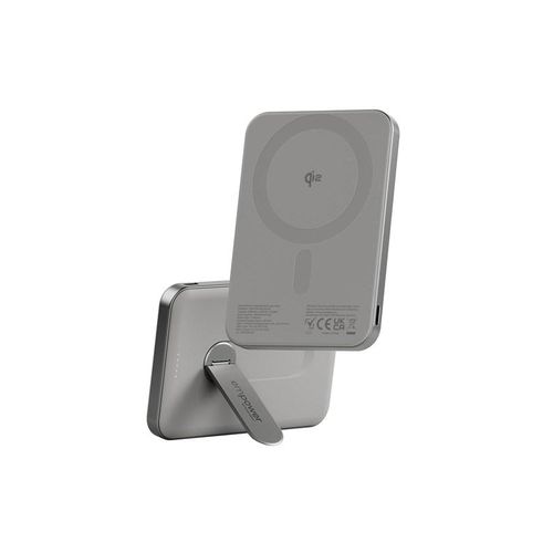 empower by PanzerGlass empower Bank w. Spin Stand | 5000mAh | Titanium Powerbank (Akku) - silber - 5000 mAh