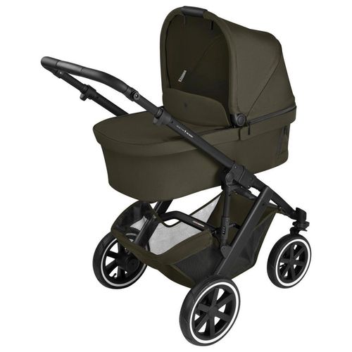ABC Design Kinderwagen Salsa 5 Air, Graubraun, 63x118x95.5 cm, EN 1888, Feststellbremse, Fußstütze abklappbar, Federung, kugelgelagerte Räder, Verdeckung abnehmbar, 5-Punkte-Gurt, für Babyschale geeignet, Griff in Lederoptik, Transportsicherung, Sitz umsetzbar, abnehmbarer Schutzbügel, Baby on Tour, Kinderwagen, Kombikinderwagen