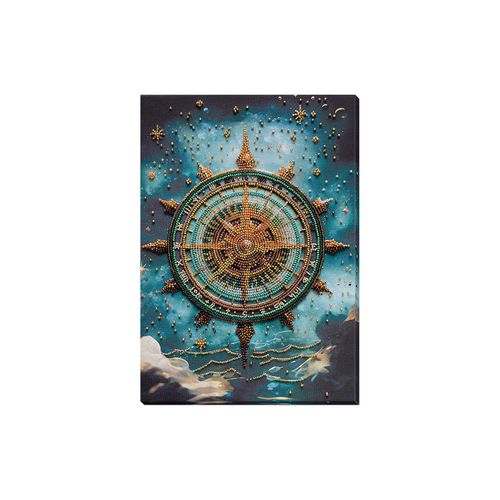 Perlen-Stickbild "Windrose", 20 x 30 cm