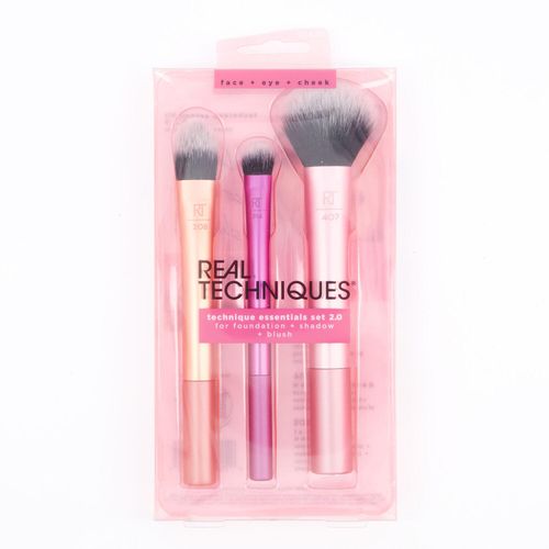 3-teiliges mehrfarbiges Make-up-Pinselset