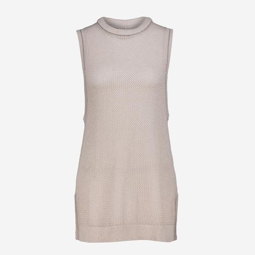 Beiges ärmelloses Oberteil