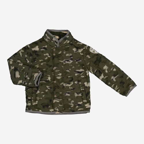 Grüne Jacke mit Camouflage-Muster