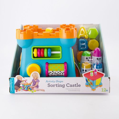 Mehrfarbiges Sortier-Schloss Spielzeug 17,5x18,5cm