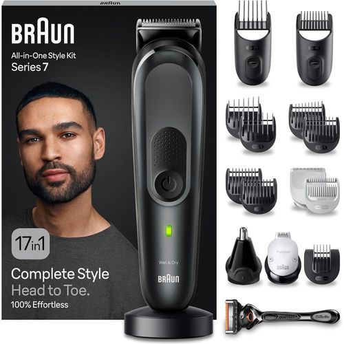 All-In-One Bartpflege Bodygroomer Set, 17-in-1 Barttrimmer / Bartschneider, Trimmer/Haarschneider, Haarschneidemaschine,100 Min.kabellose Laufzeit