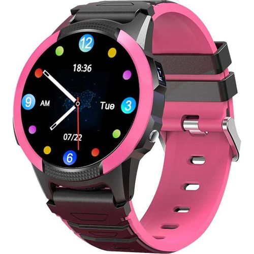 Kinder-Smartwatch mit GPS, Video- und Sprachanrufen, SOS-Taste, Schulmodus, Musik- und Videoplayer, Antispam-Kontaktliste und Pulsmesser.