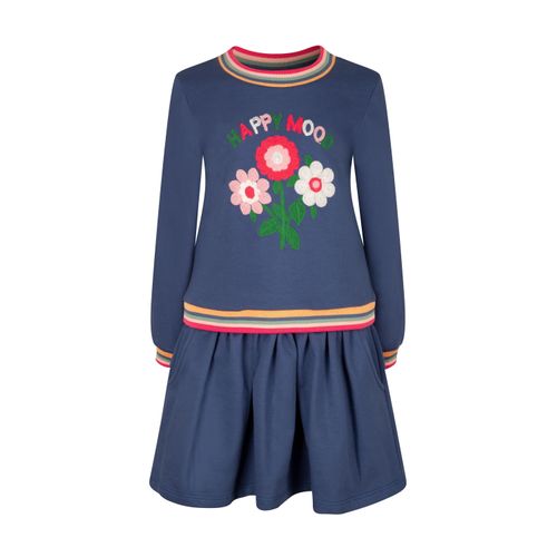 Sommerkleid HAPPY GIRLS "dress", Mädchen, Gr. 140, EURO-Größen, jeans blau, Stoff, 100% Baumwolle, normal, Kleider Sommerkleid