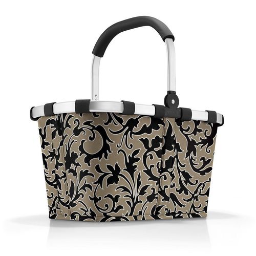 Reisenthel Einkaufskorb Baroque Marble , Braun, Schwarz , Textil , 22 L , quadratisch , 49x29x28 cm , Freizeit, Koffer & Taschen, Einkaufskörbe