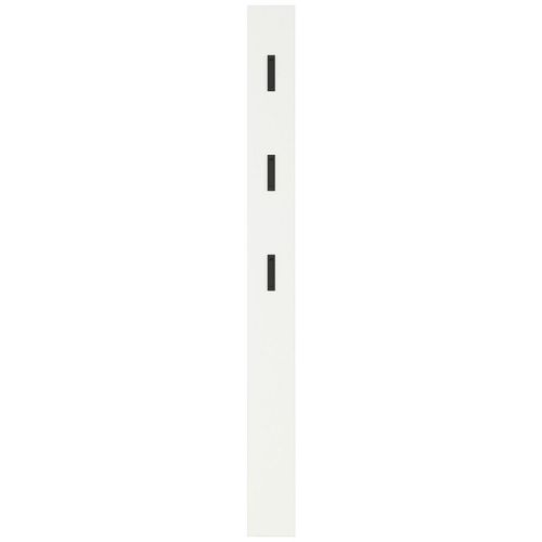 Garderobenpaneel , Schwarz, Weiß , Holzwerkstoff , 15x170x3 cm , Garderobe, Garderobenpaneele, Garderobenpaneele