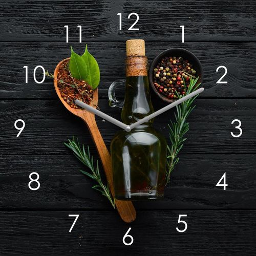 Euroart Wanduhr , Mehrfarbig , Glas , 20x20x3.1 cm , Dekoration, Uhren, Wanduhren