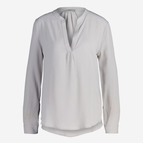 Graue Blondie Bluse aus Seidemischung