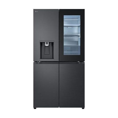 LG MultiDoor Kühlschrank mit InstaView® (E, 638L, 179,2 cm hoch) mit Eis, Crushed Ice und Wasserspender & Festwasseranschluss GMG960EVJE GMG960EVJE