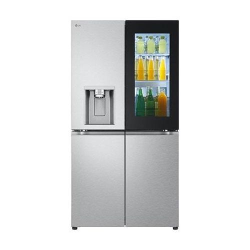 LG InstaView® MultiDoor Kühlschrank (E, 637L, 179,2cm hoch) mit Eis, Crushed Ice und Wasserspender & internem Wassertank GMG961MBKE GMG961MBKE
