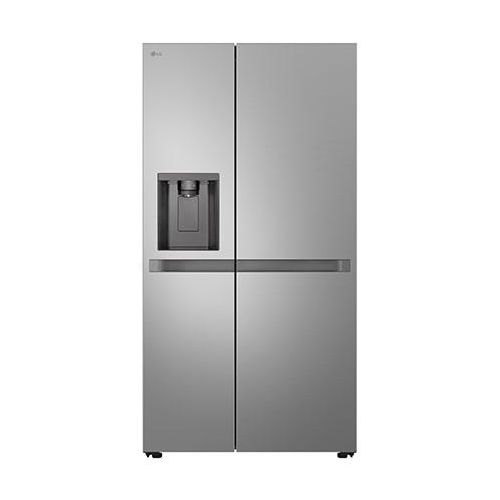 LG SidebySide mit Eis, Crushed Ice und Wasserspender 638 Liter Kapazität Festwasseranschluss Prime Silver GSLC40PYPE GSLC40PYPE