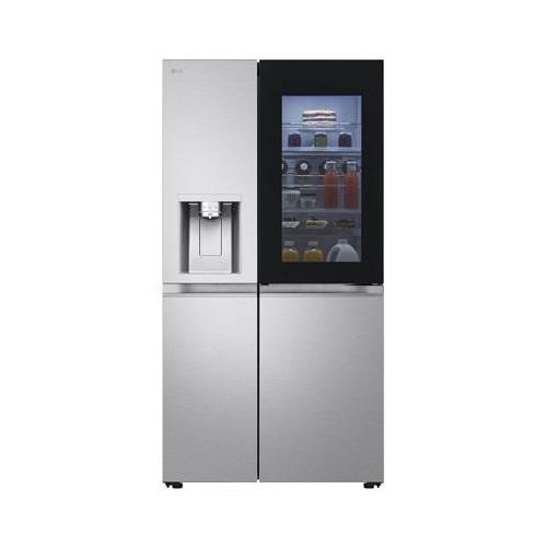 LG SidebySide Kühlschrank mit InstaView® (D, 628L, 179cm hoch) mit Eis, Crushed Ice und Wasserspender & internem Wassertank GSXE91MBAD GSXE91MBAD