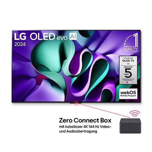 LG 83″ OLED AI M4 4K Smart TV mit kabelloser Video und Audioübertragung OLED83M49LA