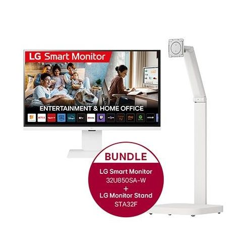 LG 31,5 ″ 4KUHDIPS Smart Monitor mit webOS + Monitor Swing Stand 32U850SA.STA32F