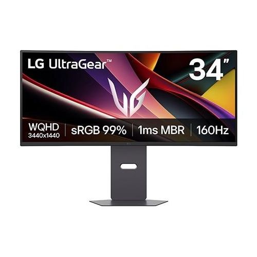 LG UltraGear™ 34 ″ WQHD Curved Gaming Monitor 160 Hz , AMD FreeSync™ Premium 34G600AB Image