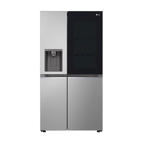 LG SidebySide Kühlschrank mit InstaView Door-in-Door® (E, 635L, 179cm hoch) mit Eis, Crushed Ice und Wasserspender & internem Wassertank GSGB71PYLL GSGB71PYLL