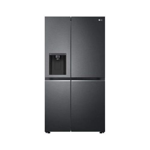 LG SidebySide mit Eis, Crushed Ice und Wasserspender 635 Liter Kapazität Energieeffizienzklasse E Interner Wassertank 4L Matte Black Steel GSLV71MCLE GSLV71MCLE