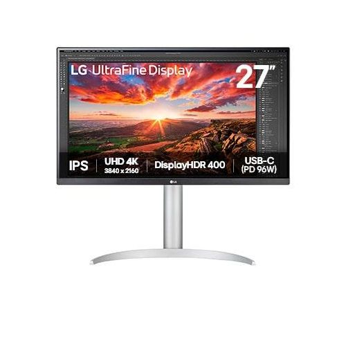 LG UltraFine™ 27” UHD 4K IPS-Monitor VESA DisplayHDR™ 400 Dynamic Action Sync 27UP850K-W Schwarz Klasse F