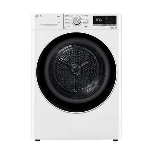 LG Trockner Weiß (A+++, 9 kg) mit Dual Inverter Wärmepumpentechnologie & selbstreinigendem Kondensator I V9R09TC V9R09TC
