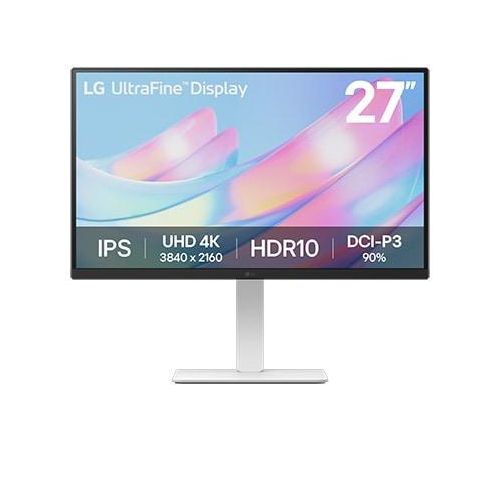 LG UltraFine™ 27” UHD 4K IPS-Monitor HDR10 Dynamic Action Sync 27US550-W Schwarz Klasse F