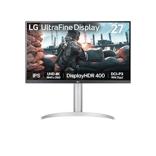 LG UHD IPS Monitor 27 ″ 4K, Schwarz, Klasse F, VESA DisplayHDR™ 400, 5 ms, 27UP650KW