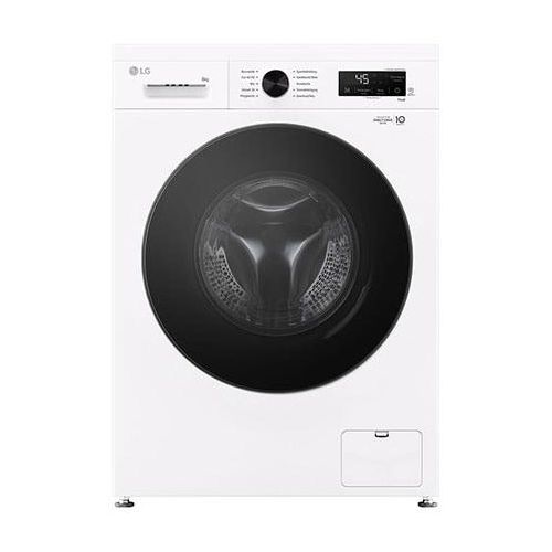 LG Waschmaschine Essence White (A, 8 kg, 1.350 U./Min.) Unterbaufähig mit Steam & Inverter Direct Drive® F4WB308Y F4WB308Y