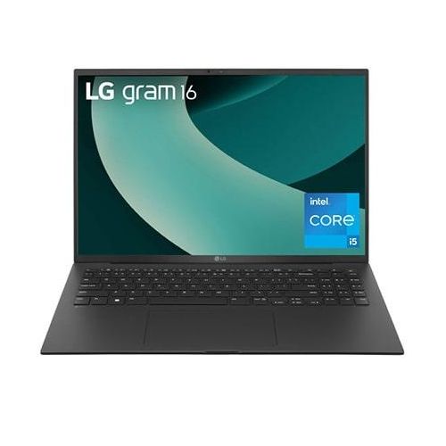 LG gram 16” Notebook Windows 11 Home Intel® Core™ i5 16GB RAM 512GB SSD 16Z90RU-G.AA55G Schwarz