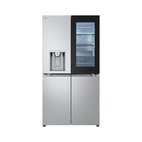 LG MultiDoor Kühlschrank mit InstaView® (E, 638L, 179,2 cm hoch) mit Eis, Crushed Ice und Wasserspender & Festwasseranschluss GMG960MBEE GMG960MBEE