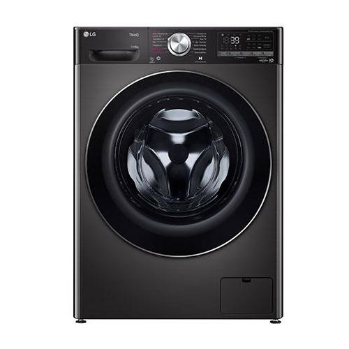 LG LG Waschtrockner Schwarz (E/A, 12 kg / 8 kg, 1.360 U./Min.) mit Steam & TurboWash® 360° V9WD128H2B V9WD128H2B