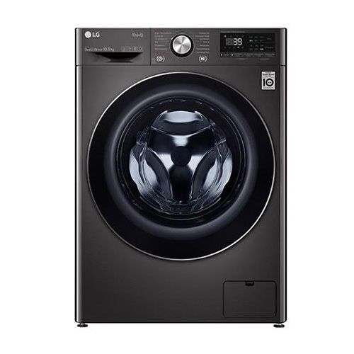 LG Waschmaschine Metallic Black Steel (10,5 kg, 1.600 U./Min., EEK A) mit AI DD®, Steam & TurboWash®360° F6WV710P2S F6WV710P2S