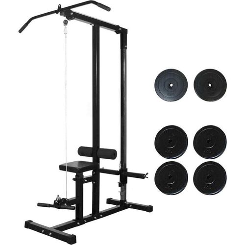 Fitnessstation mit Gewichtsscheiben 40 kg
