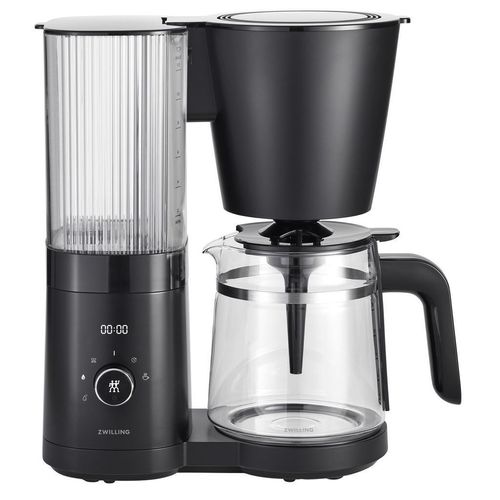 Zwilling Filterkaffeemaschine Zwilling Enfinigy Black , Schwarz , Glas , 1,5 L,1500 ml , Timerfunktion, Einfüllschacht für gemahlenen Kaffee,