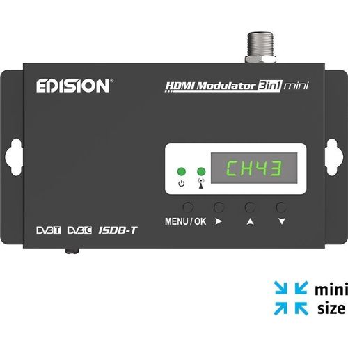 Edision HDMI MODULATOR RF Modulator HDMI zu DVBT Set Top Box 10331 Innovation