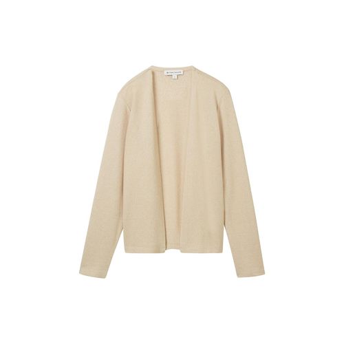 TOM TAILOR Damen Basic Cardigan, braun, Uni, Gr. XXL