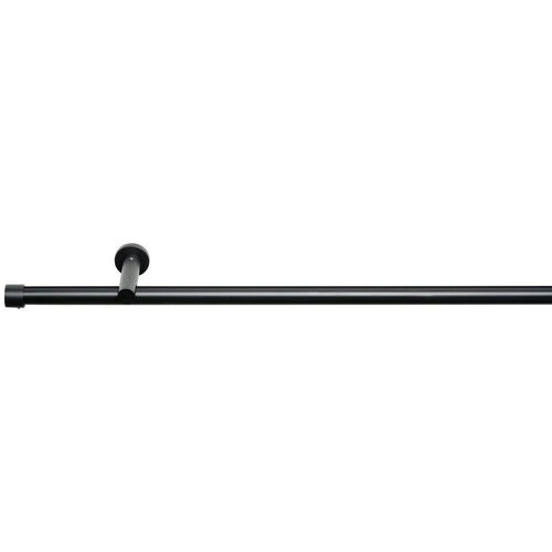 Homeware Vorhangstangenset , Schwarz , Metall , 240 cm , Wohntextilien, Gardinen & Vorhänge, Gardinen-Stangen