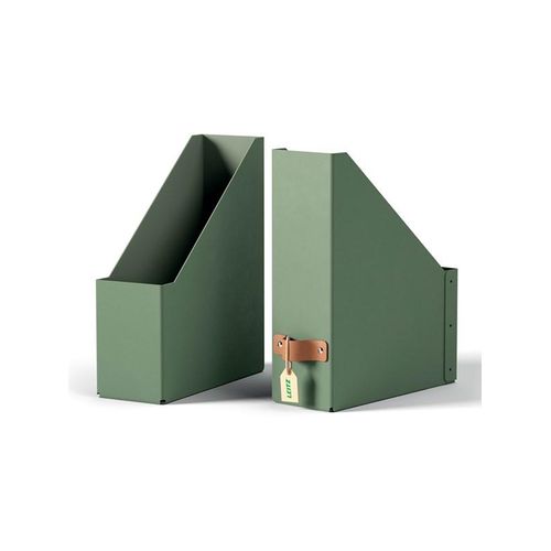Leitz Puro Stehsammler, 100% Recyclingkarton, 2er-Pack, Grün