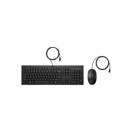 HP 225 - Tastatur & Maus Set - Englisch - Schwarz