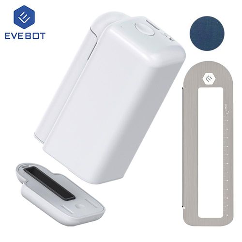 EVEBOT PrintPods Mini Tintenstrahl-Tattoodrucker Bluetooth Drucker, blaue Tintenpatrone, Android/iOS, für Haut Metall Glas Keramik T-Shirts usw.