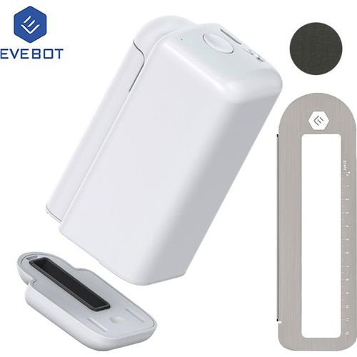 EVEBOT PrintPods Mini Tintenstrahl-Tattoodrucker Bluetooth Drucker, schwarze Tintenpatrone, Android/iOS, für Haut Metall Glas Keramik T-Shirts usw.