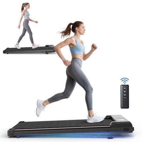Laufband mit 7 % Steigung – 3-in-1-Laufbänder bis 130 kg – 1–8 km/h einstellbar – Lauffläche 38,5 x 90 cm – Schwarz